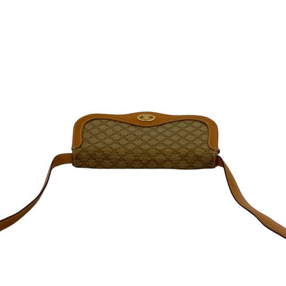 Celine Shoulder Bag Leather Brown