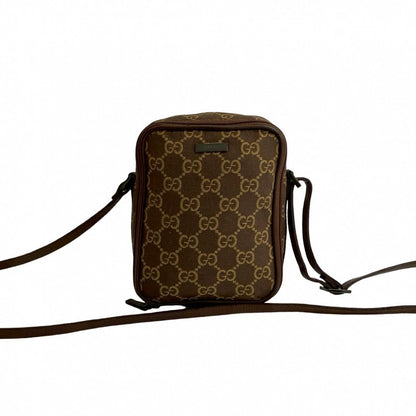 Gucci Shoulder Bag Canvas Brown