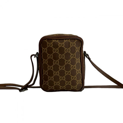 Gucci Shoulder Bag Canvas Brown