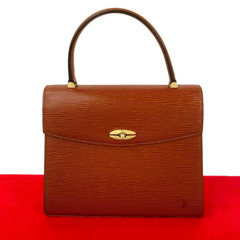 Louis Vuitton Handbag Epi Leather Brown Epi Malesherbes