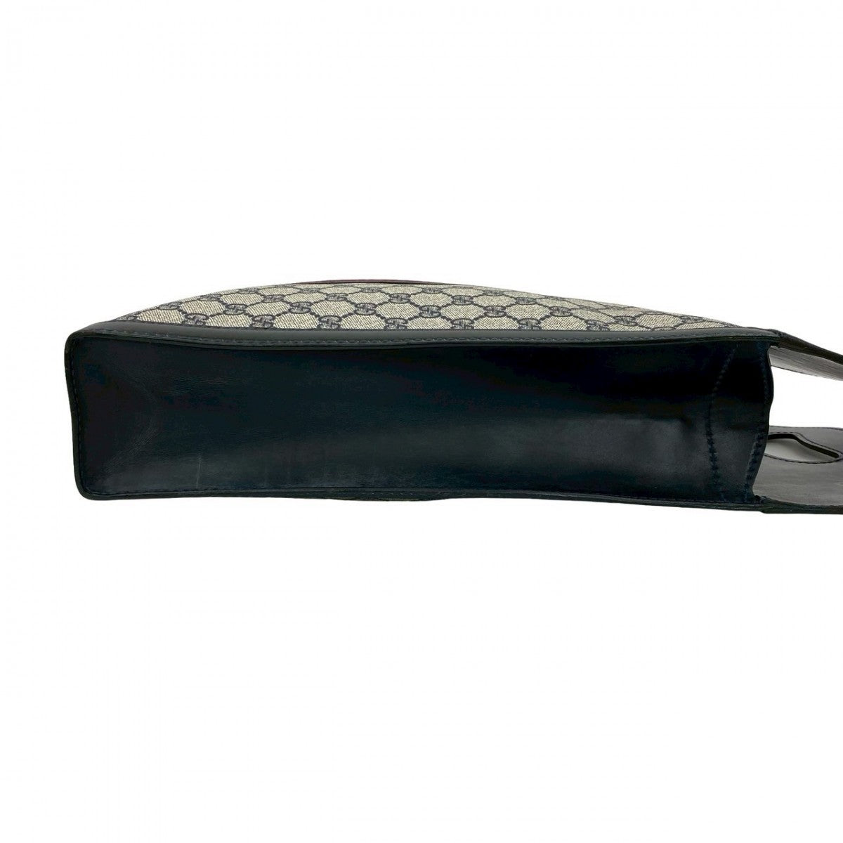 Gucci Handbag Leather Navy Sherry Line
