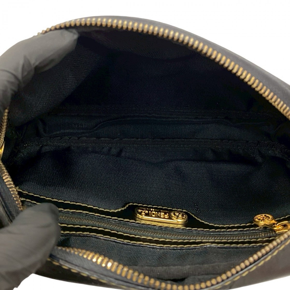 Fendi Shoulder Bag Leather Brown