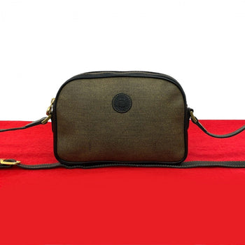 Fendi Shoulder Bag Leather Brown