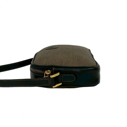 Fendi Shoulder Bag Leather Brown