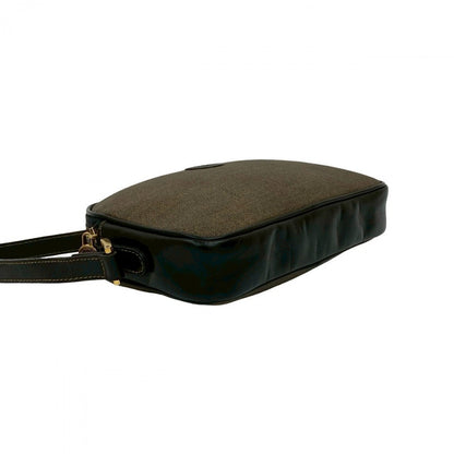 Fendi Shoulder Bag Leather Brown