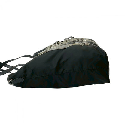 Prada Tote Bag Leather Black Robot Collection