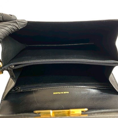 Celine Shoulder Bag Leather Black
