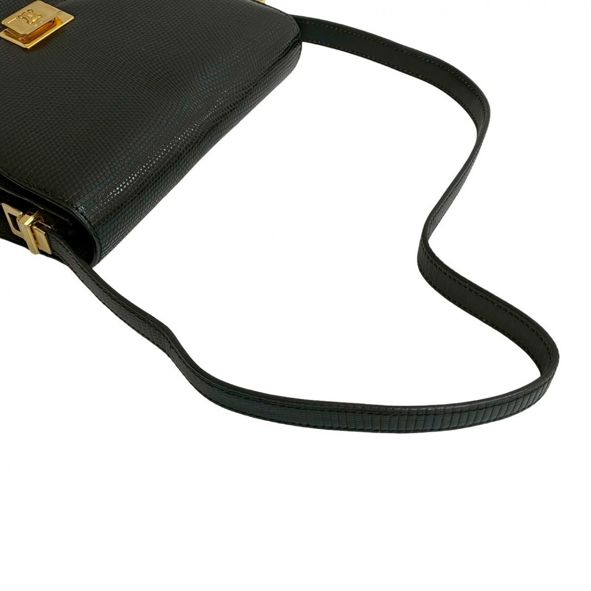 Celine Shoulder Bag Leather Black
