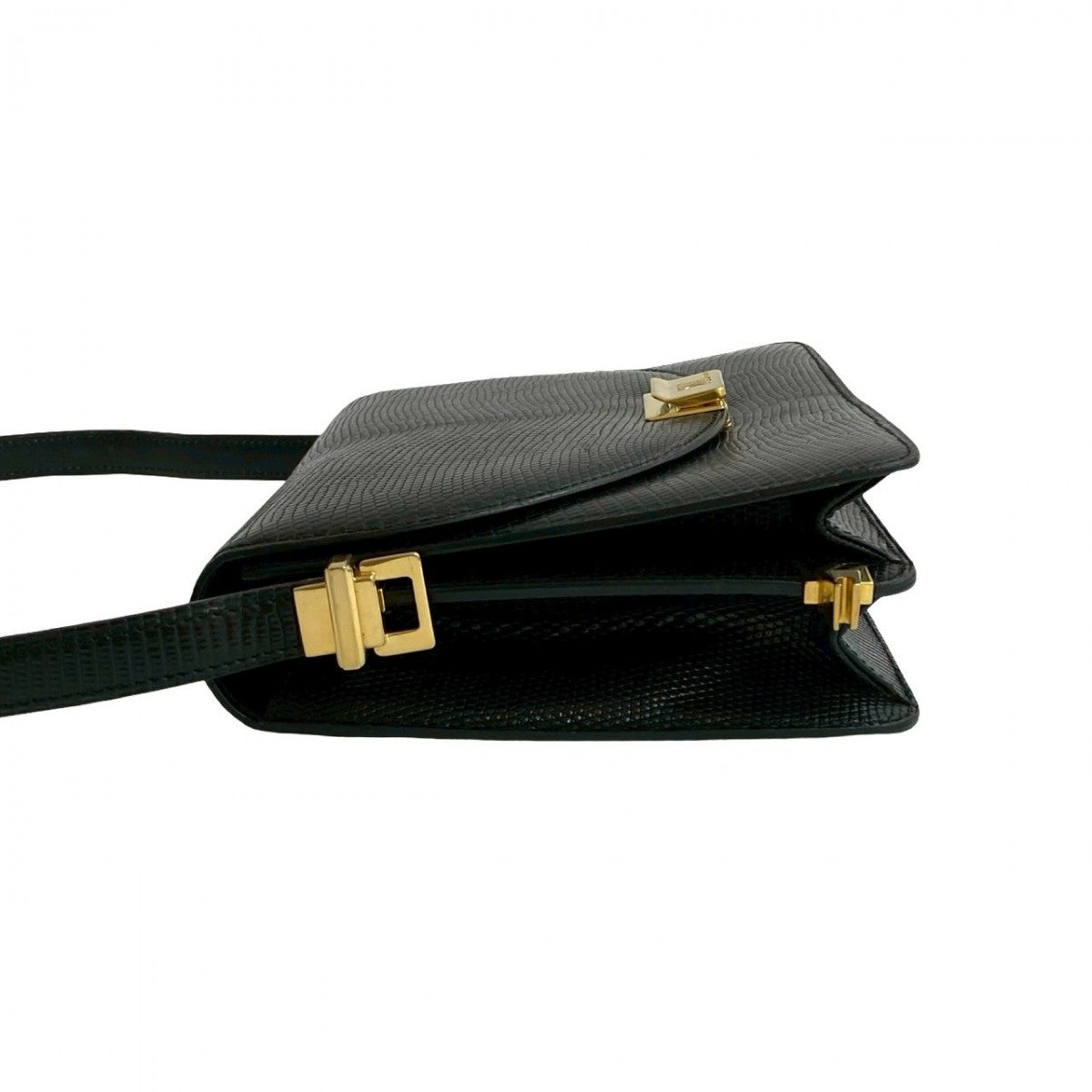 Celine Shoulder Bag Leather Black