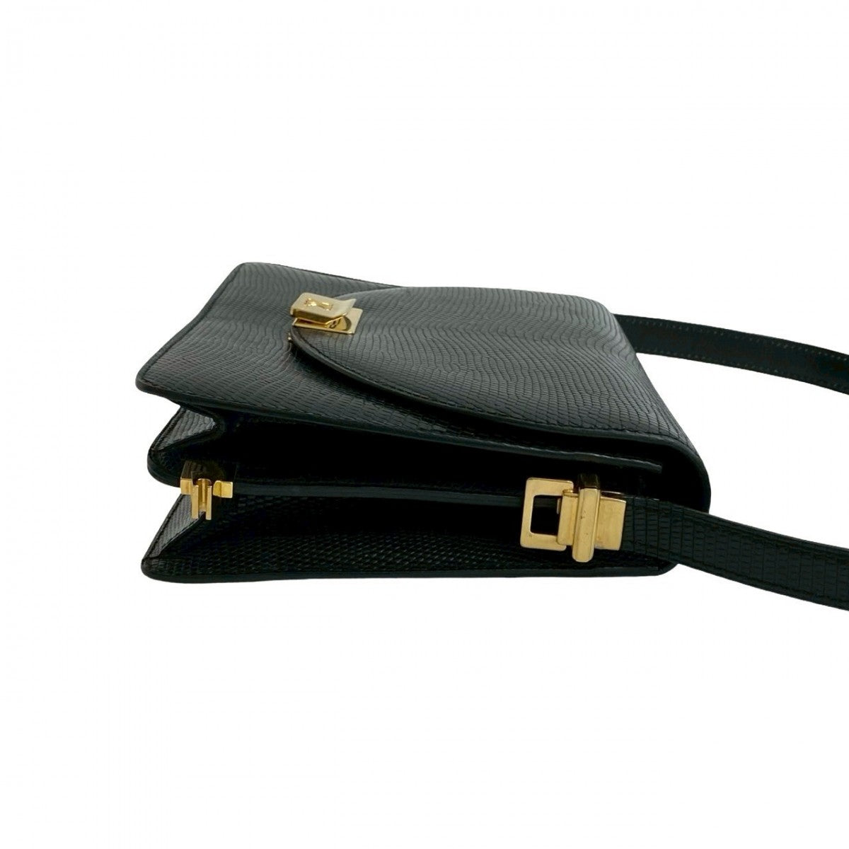 Celine Shoulder Bag Leather Black