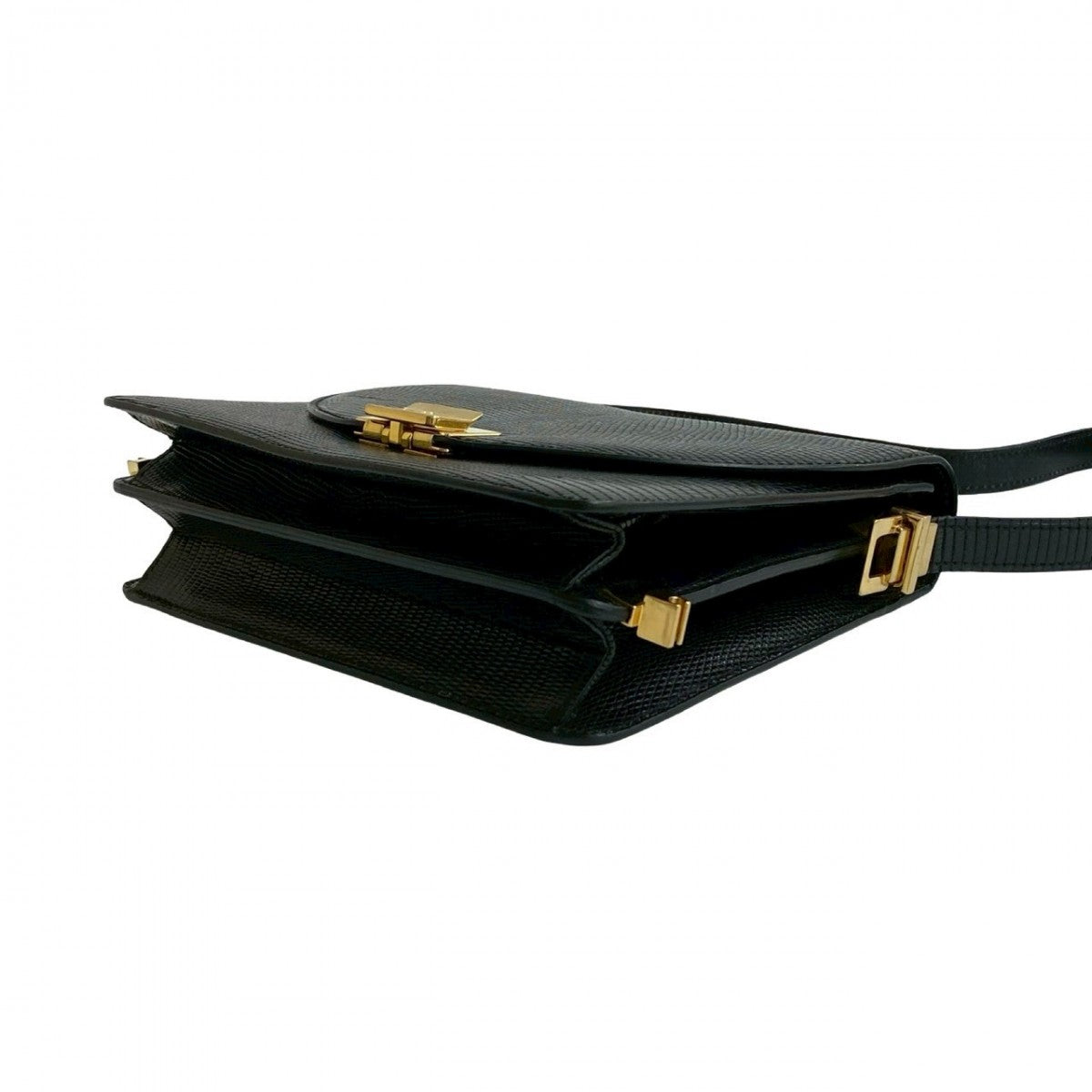 Celine Shoulder Bag Leather Black