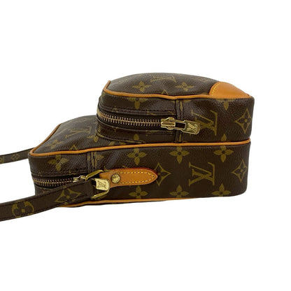 Louis Vuitton Shoulder Bag Leather Brown Monogram Amazone