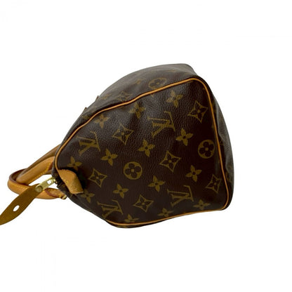Louis Vuitton Handbag Leather Brown Monogram Speedy 25