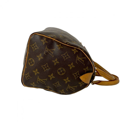 Louis Vuitton Handbag Leather Brown Monogram Speedy 25
