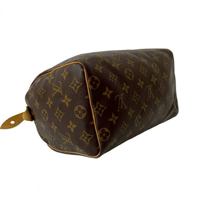 Louis Vuitton Handbag Leather Brown Monogram Speedy 25