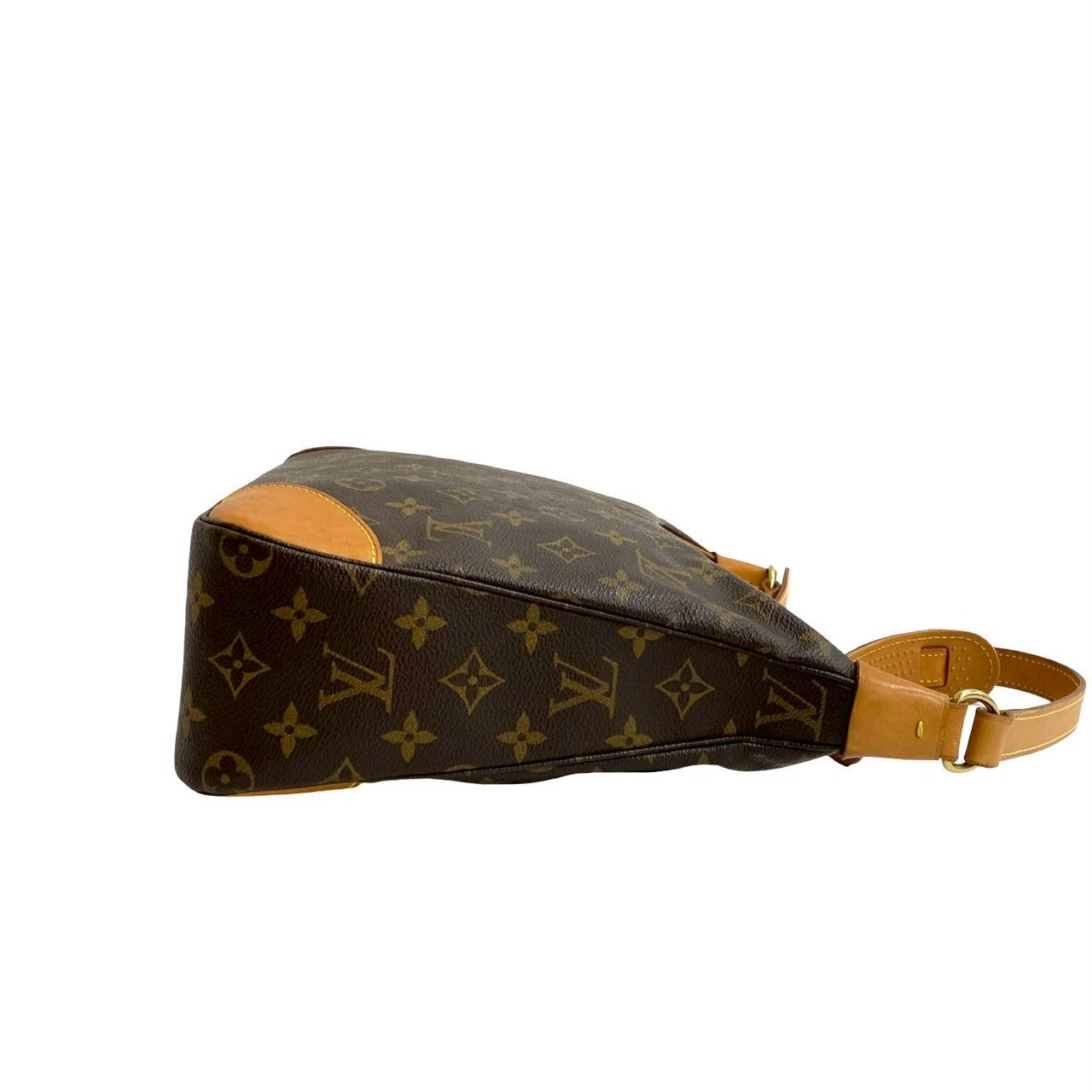Louis Vuitton Shoulder Bag Leather Brown Monogram Boulogne