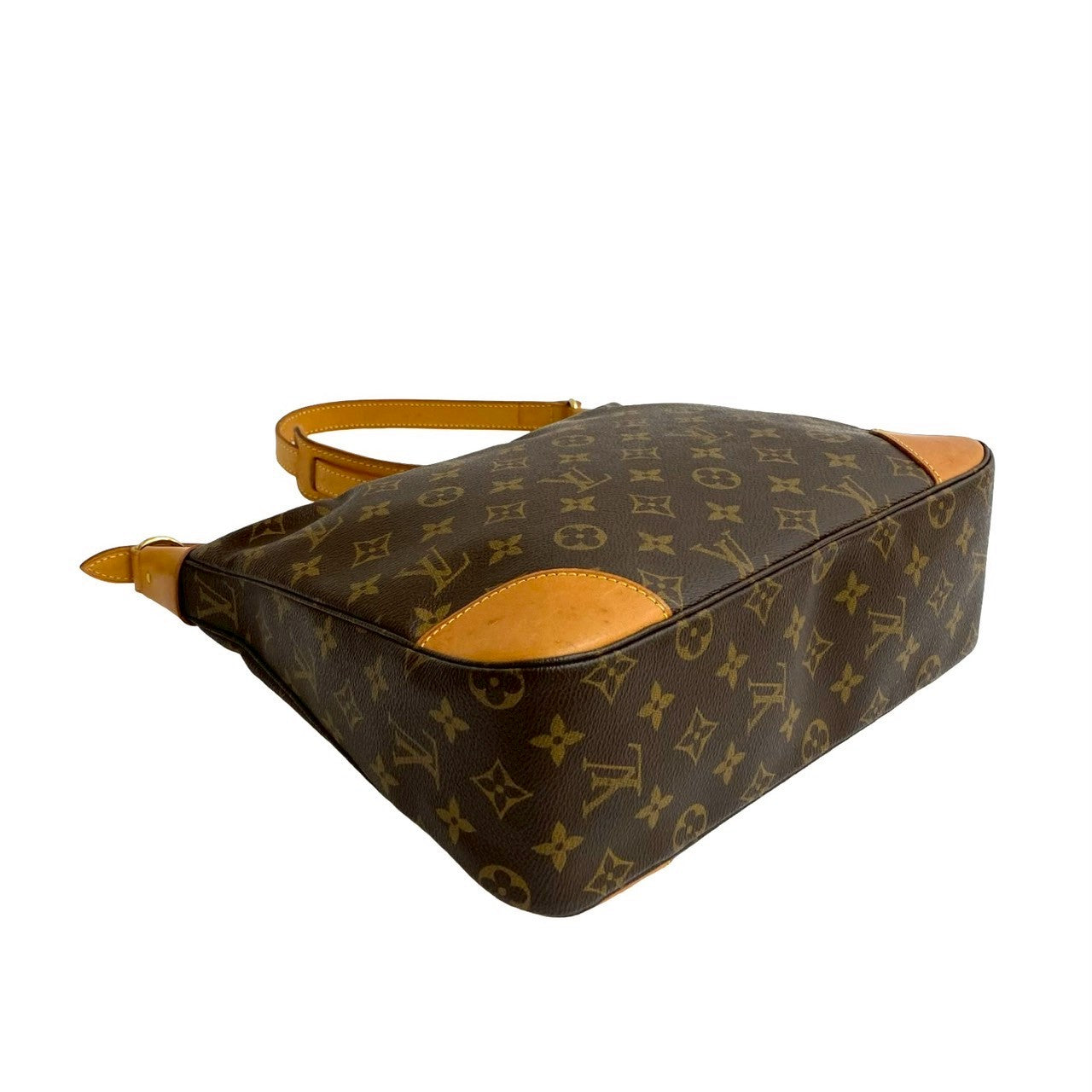 Louis Vuitton Shoulder Bag Leather Brown Monogram Boulogne