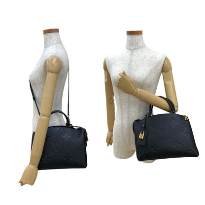 Louis Vuitton Shoulder Bag Monogram Ann Platt Black Monogram Unplant Petit Palais Pm