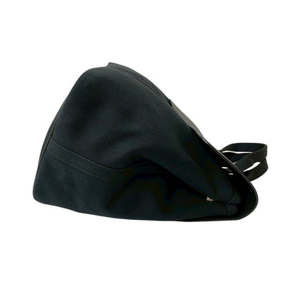 Hermes Handbag Towal Chevron Black Valparaiso Mm