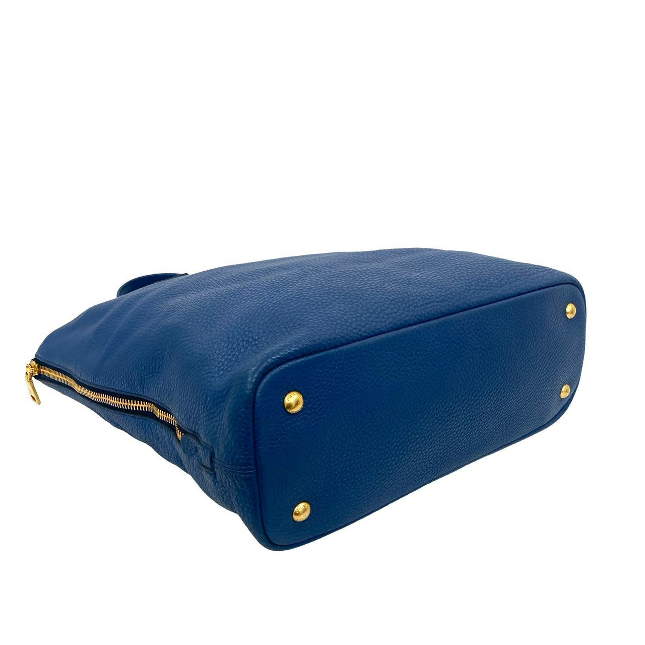 Prada Tote Bag Leather Blue