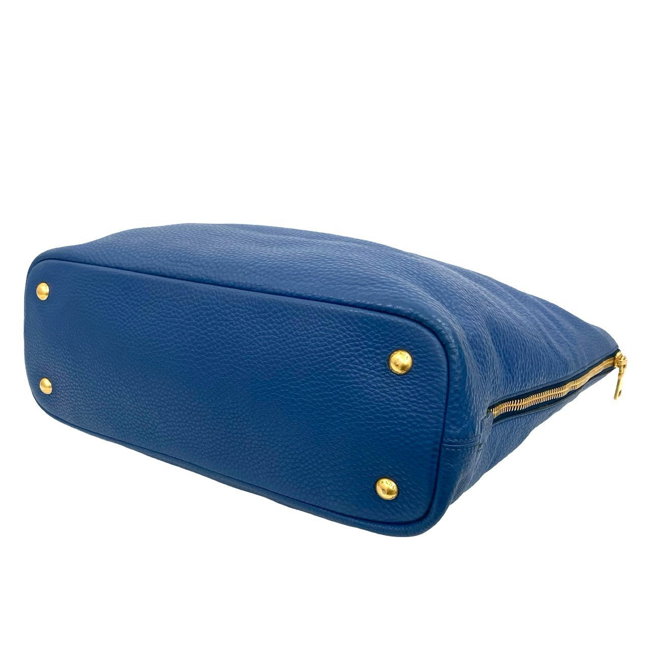 Prada Tote Bag Leather Blue