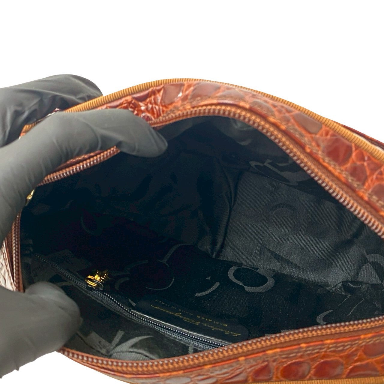 Salvatore Ferragamo Shoulder Bag Leather Brown