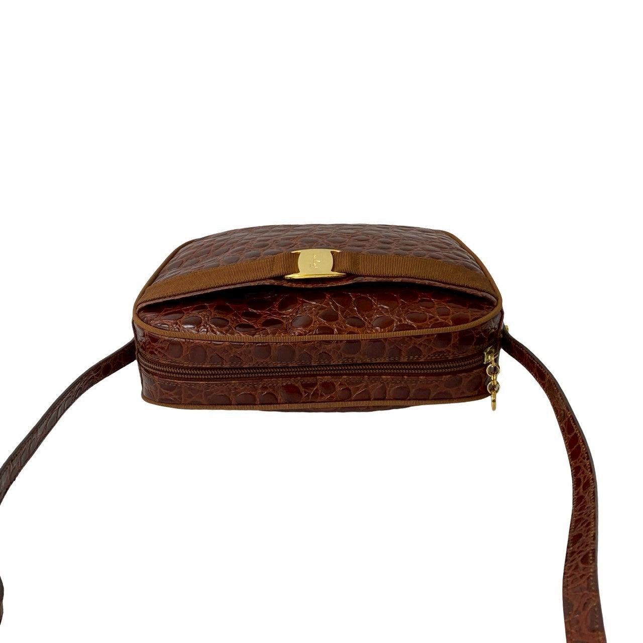 Salvatore Ferragamo Shoulder Bag Leather Brown