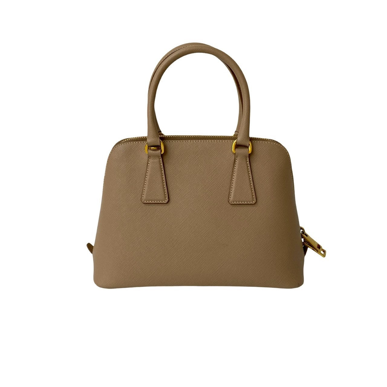 Prada Shoulder Bag Leather Beige