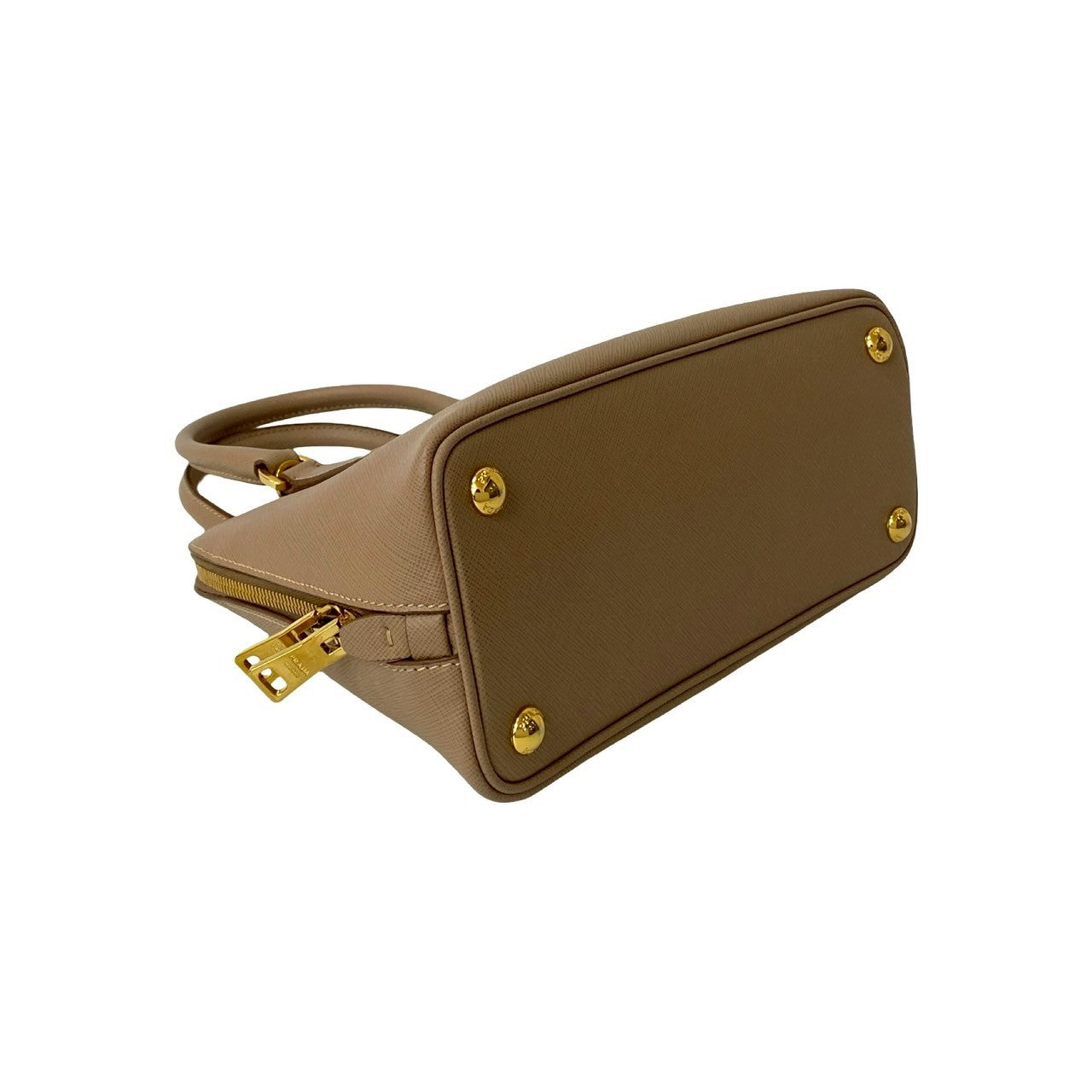 Prada Shoulder Bag Leather Beige