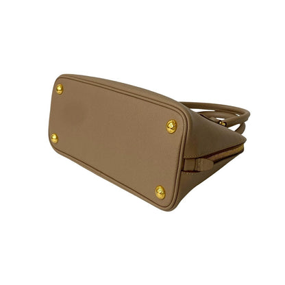 Prada Shoulder Bag Leather Beige