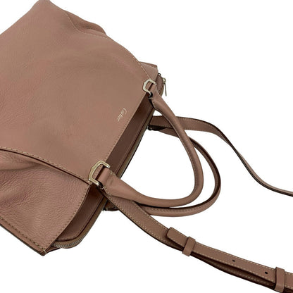 Cartier Shoulder Bag Leather Pink C De Cartier