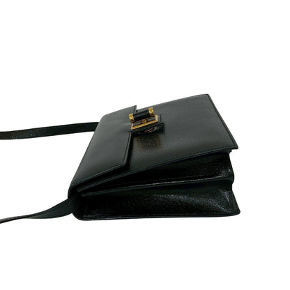 Gucci Shoulder Bag Leather Black
