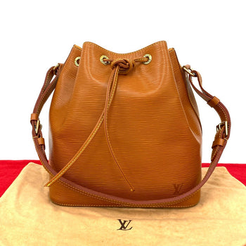 Louis Vuitton Shoulder Bag Leather Brown Epi Petit Noe