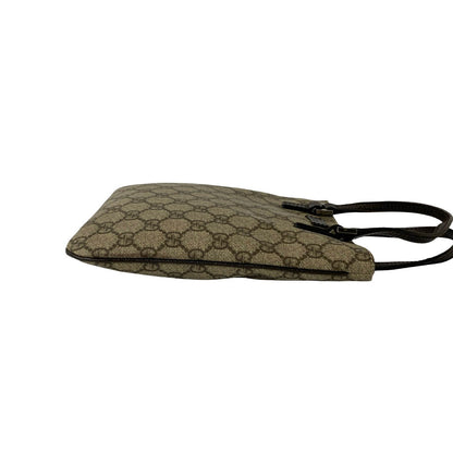 Gucci Handbag Leather Brown Gg Supreme