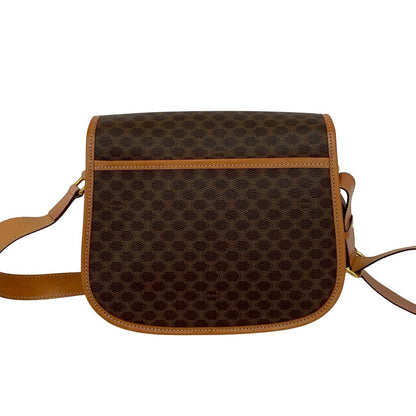Celine Shoulder Bag Leather Brown