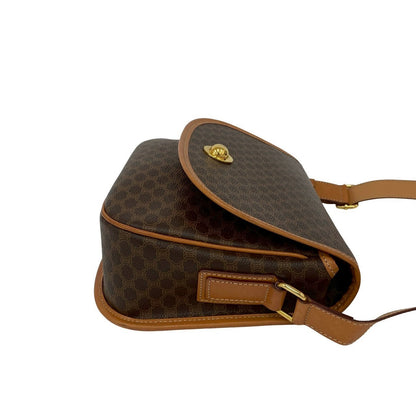 Celine Shoulder Bag Leather Brown