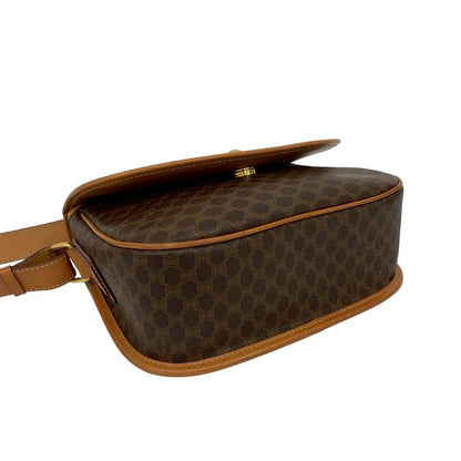 Celine Shoulder Bag Leather Brown
