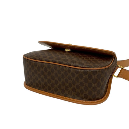Celine Shoulder Bag Leather Brown