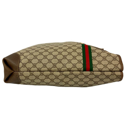 Gucci Tote Bag Leather Brown Sherry Line