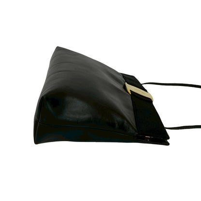 Salvatore Ferragamo Shoulder Bag Leather Black