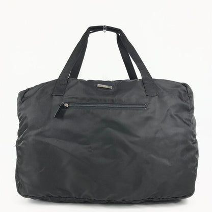 Gucci Boston Duffel Bag 012E0389 Nylon Black Logo Women(Unisex)