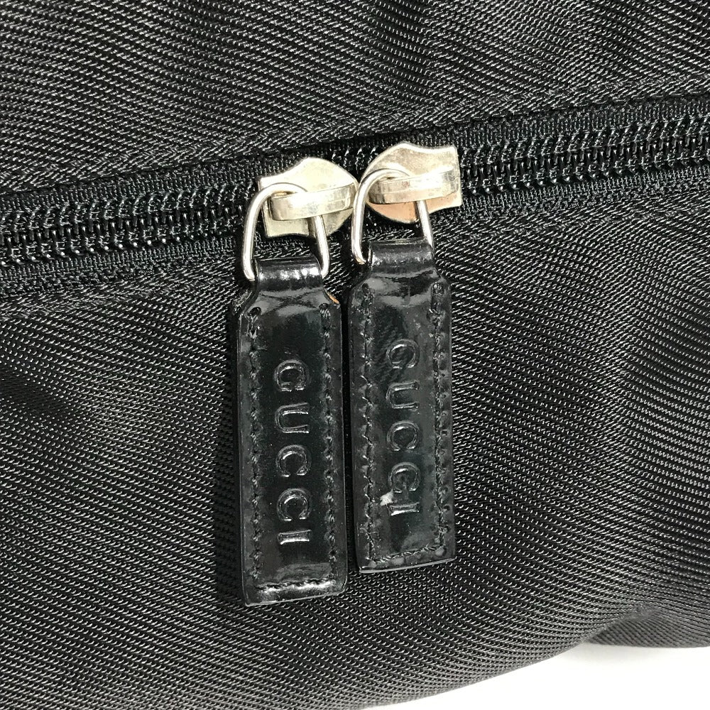 Gucci Boston Duffel Bag 012E0389 Nylon Black Logo Women(Unisex)