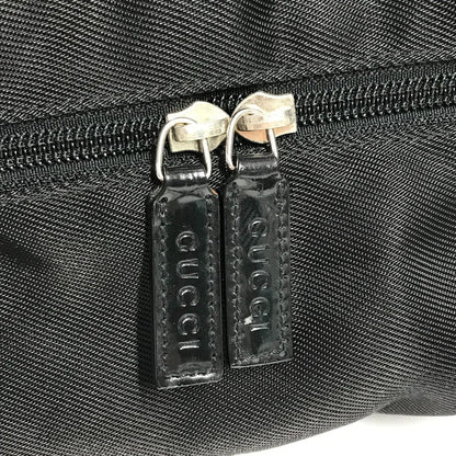 Gucci Boston Duffel Bag 012E0389 Nylon Black Logo Women(Unisex)