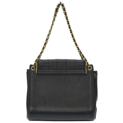 Chanel Shoulder Bag Lambskin Black 2.55 Chocolate Bar Women Secondhand