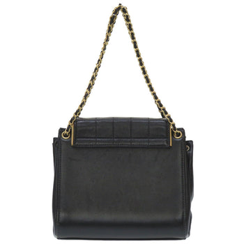 Chanel Shoulder Bag Lambskin Black 2.55 Chocolate Bar Women Secondhand