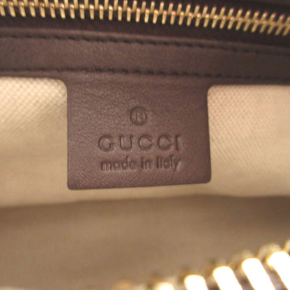 Gucci Shoulder Bag 257070 Leather Brown Lovely Guccisima Women