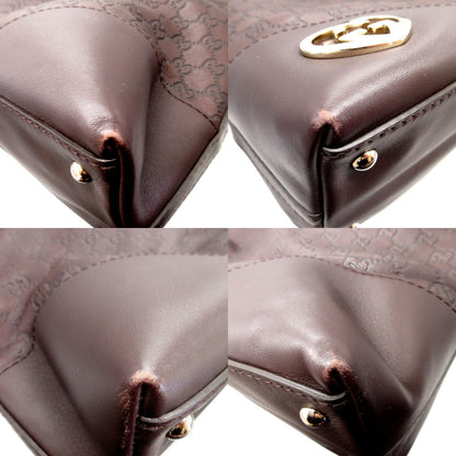 Gucci Shoulder Bag 257070 Leather Brown Lovely Guccisima Women
