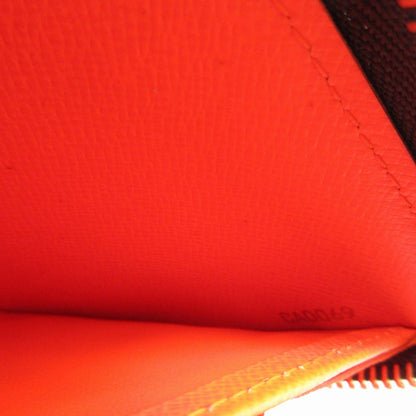 Louis Vuitton Long Wallet Purse M93711 Monogram Canvas Orange Zip Around Monogram Graffiti Zippy