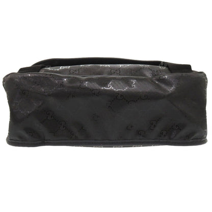 Gucci Shoulder Bag 201732 Pvc Coated Canvas Black Gg Implementation Messenger Bag Mens