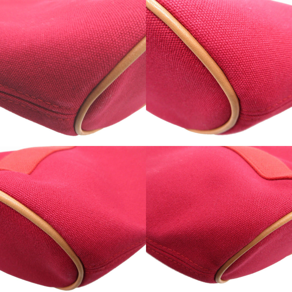 Hermes Pouch Canvas Rouge Viv Parmir Women